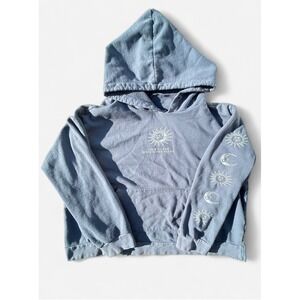 Vibe N' La Rosa Sweatshirt Embroidered Rose Gray ~Size M Hoodie